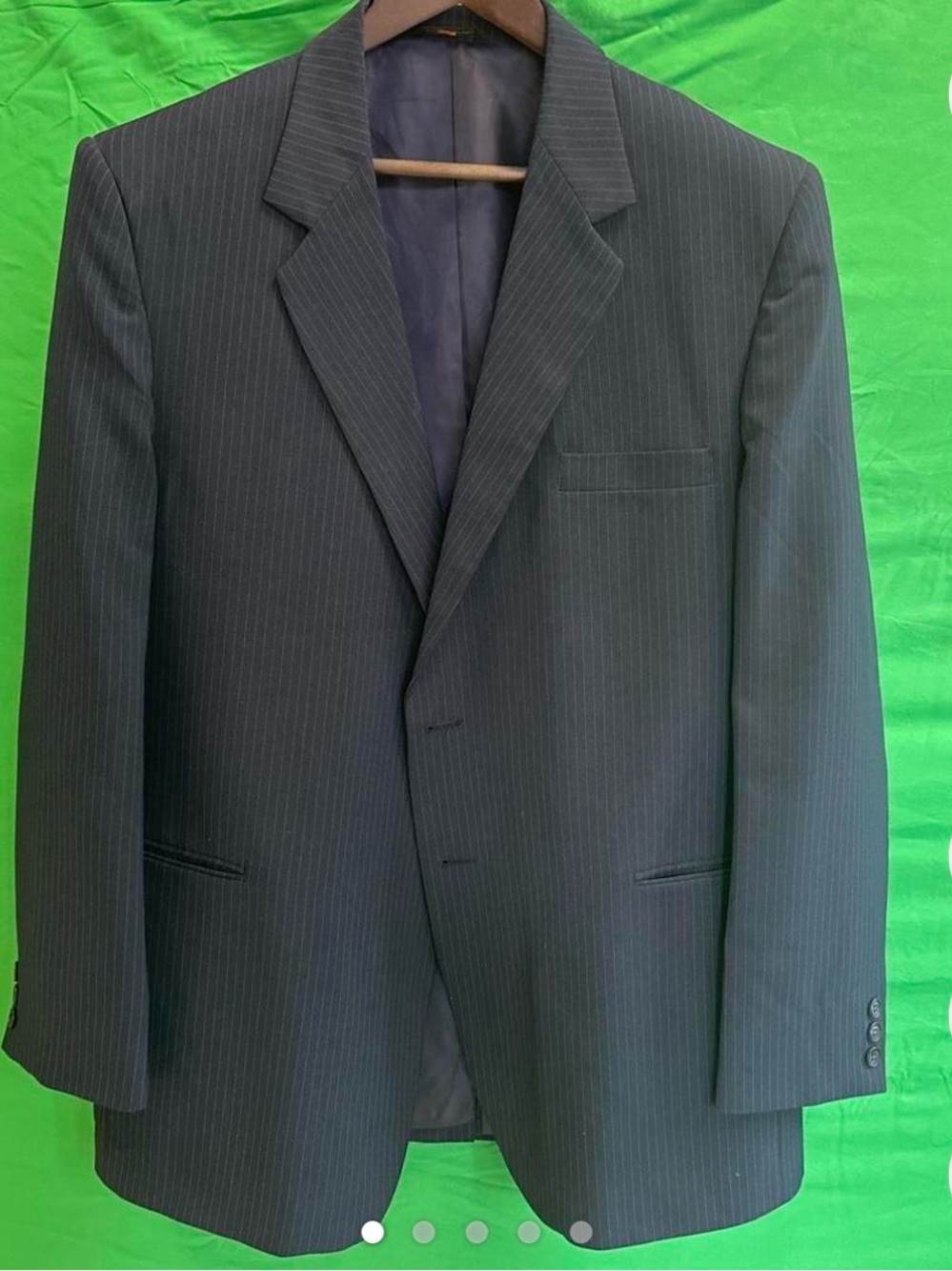 Haggar Men's Navy Pinstripe Suit Jacket